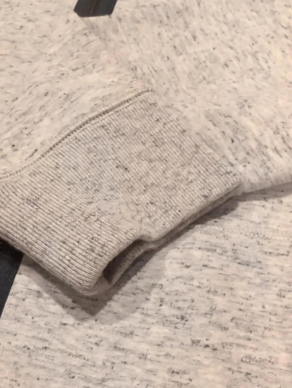 Banana Republic Heather Gray Zip-Neck Sweater with Dark Trim